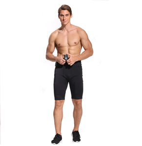 Mens EMS shorts with removeable calve strap